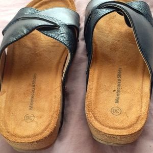 Montecucco  black sandals, size 36